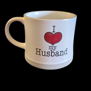 I Love My Husband White Mug
